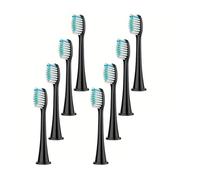Cabezal De Cepillo Dientes Eléctrico, Sónico Reemplazable, Adecuado, Compatible Con Philips, Sonicare(BLACK 8pc)