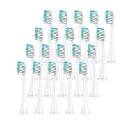 Cabezal de cepillo dientes repuesto 20 piezas, Compatible con recargas eléctricas(White)