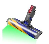 Cabezal de cepillo láser óptico compatible con aspiradoras inalámbricas Dyson V8 V10 Absolute V10 Animal V10 Total Clean +, V11 V15, cabezal de rodillo suave con luz LED verde de repuesto para suelo