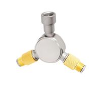 Cabezal de conversión de distribuidor de conversión de tanques de tres salidas, adaptador de butano 3 en 1, adaptador de horno de extensión