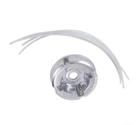 Cabezal de cortacésped para línea de nailon y acero, cabezal de recortadora de metal de 8 cm para corte de césped, pieza de repuesto fácil de instalar para comedor de jardín, plateado