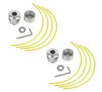 Cabezal De Corte Aluminio Industrial Resistente Para Cortadoras Césped 4 Ciclos Cruzados Uso Profesional En Paisajismo Accesorio Desbrozadora Duradero