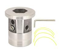 Cabezal de Corte de Aluminio, Tipo Cilindro de Repuesto, Cabezal Universal para Cortacésped, Cabezal de Deshierbe para Agricultura y Jardinería