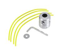 Cabezal de Corte de Jardín, Cabezal de Corte de Aluminio Universal, Juego de Cuerdas para Cortadora de Césped de Gasolina, Cortacésped