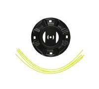 Cabezal de desbrozadora de cepillo portátil reforzado resistente para cortadoras de césped pequeñas, estructura metálica, cabezal de repuesto de metal para mantenimiento de jardines ásperos
