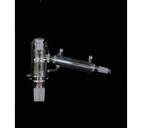 Cabezal de destilación de recorrido corto de vidrio de 5L - Dispositivo antirreflujo con junta derecha 24/40 y junta inferior 34/45.(45/50 Post)