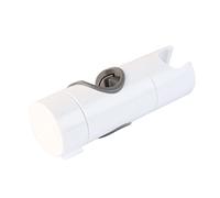 Cabezal de ducha ajustable blanco mate para barra deslizante, soporte de ducha de mano universal de 20-25 mm, soporte de guía de cabeza de rotación de 360 grados para pulverizadores