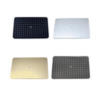 Cabezal de ducha ajustable con efecto lluvia de 8/10/12 pulgadas G1/2, cromado pulido, for baño(B)