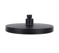 Cabezal de ducha ajustable de repuesto, 6 modos, cabezal de ducha de lluvia de 230 mm, spray de alta presión para cobertura de cuerpo completo y relajación (negro)