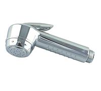 Cabezal de ducha con gatillo cromado de encendido/apagado, flujo de agua caliente y fría, 1,27 cm, cabezal de ducha de mano para autocaravana, caravana, autocaravana, barco, universal