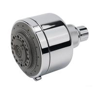 Cabezal de ducha con parte superior giratoria y 5 ajustes de pulverización ajustables para optimizar la presión del agua y el área de cobertura