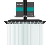 Cabezal de ducha cuadrado de 10 pulgadas, cabezal de ducha cuadrado de acero inoxidable de alto flujo, diseño de alta presión incluso a bajo flujo de agua