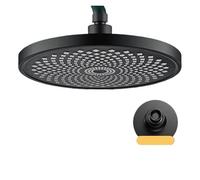 Cabezal de ducha de 9 pulgadas color negro de alta calidad, ducha de techo redonda higiénica para sistemas de baño, pieza de repuesto duradera para una experiencia de ducha definitiva