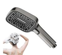 Cabezal de ducha de alta presión, cabezal de ducha de baño de presión cuadrada, múltiples modos, rociador de agua para el hogar, hotel, apartamento, dormitorio, familia, adultos, niños, mascotas, baño