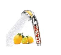 Cabezal de ducha de alta presión, filtro de ducha de mano Delta con vitamina C para eliminar el fluoruro de cloro, suavizante de agua duro, juego de filtros de punta de zapato