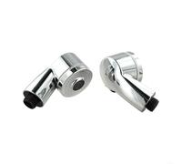 Cabezal de ducha de alta presión para estación de champú de barbería, control de interruptor lateral, doble función, filtro de ahorro de agua compatible (2 piezas)