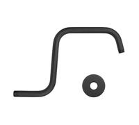 Cabezal de ducha de cuello de cisne de 13 pulgadas de altura con bridas, brazo de extensión de cabezal de ducha, elegante accesorio de ducha de baño, brazo ajustable