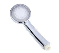 Cabezal de ducha de lluvia con luz LED, 7 colores, cambio automático, alta presión, ahorro de agua, ABS, cromado, 20 cm