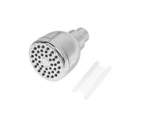 Cabezal de ducha de lluvia de alta presión con tecnología Boost de 41 boquillas, cuerpo ABS y accesorios de latón cromado, cabezal de ducha fijo de montaje en pared para baño, (1 unidad)