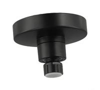 Cabezal de ducha de lluvia, rociador ajustable de 4 pulgadas de ABS montado en la pared con conector giratorio de 360° para mejorar el flujo de agua, adecuado para renovación del baño del hogar (negro