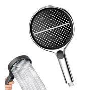 Cabezal de ducha de mano - Cabeza de lluvia con ajustes de spray ajustables | Cabezal de ducha con pantalones | Flujo de agua de alta presión para el hogar, apartamento, baño, bañera, adultos, niños