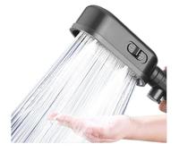 Cabezal de ducha de mano con filtro de 3 modos, potente cabezal de ducha de alta presión con interruptor de encendido y apagado.(Black 2pcs)