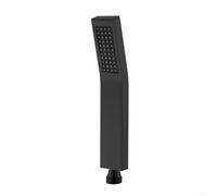 Cabezal de ducha de mano de alta presión, ducha de acero inoxidable 304 de ahorro de agua con interfaz estándar, spray de baño a presión (negro-2)