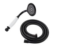 Cabezal de ducha de mano de cerámica de bronce frotado con aceite, rociador de mano for baño que ahorra agua