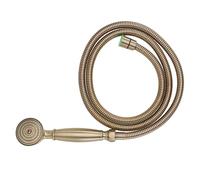 Cabezal de Ducha de Mano de Latón Vintage Tubo, Alta Presión | Resistente a Caídas Desgaste, Diseño Elegante y Sencillo, Uso Doméstico y Comercial, Boquilla Incluida