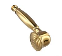 Cabezal de ducha de mano vintage, cabezal de ducha de latón de alta presión con diseño a prueba de fugas, spray desmontable fácil de limpiar para bajo flujo, bronce antiguo (dorado)