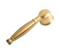 Cabezal de ducha de mano vintage de repuesto con diseño desmontable cromado, cabezal de ducha redondo de latón antiguo para baño, rendimiento de ahorro de agua de alta presión para (antiguo)