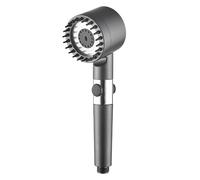 Cabezal De Ducha De Masaje De 4 Modos Con Cepillo, Filtros De Algodón, Parada De Un Clic, Ahorro De Agua, Cabezal De Ducha De Mano De Alta Presión For Baño(1pc shower head)