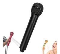 Cabezal De Ducha De Micrófono De Alta Presión,microphone Shower Head,cabezal De Ducha, Diseño De Micrófono Vintage, De Retro Para Casa,hotel, Amantes De La Música(B)