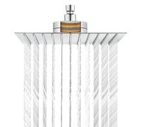 Cabezal de ducha filtrado, cabezal de ducha de lluvia de 25 cm, hace que el agua dura sea más suave, el cabezal de ducha fijo mejora la condición de tu piel y cabello, diseño integrado del filtro de