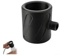 Cabezal de ducha impreso en 3D de alto rendimiento con perfil aerodinámico y geometría optimizada para una cobertura uniforme del agua (negro)
