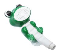 Cabezal de Ducha Infantil de Rana Verde, Aspersor Manual | Rociador de Baño, Flujo Cómodo y Pulverización Uniforme, Plástico Blando, Fijación Sencilla en Pared