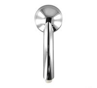 Cabezal de ducha LED con 7 luces que cambian de color, funciona con turbina de agua, acabado cromado, retención de temperatura, accesorio de baño de ahorro de energía