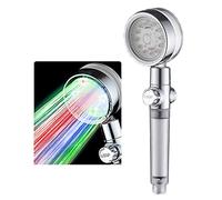 Cabezal de Ducha LED con Filtro de Alta presión y Ducha de Mano para Reparar la Piel Seca y la caída del Cabello - Cambio de Color automático