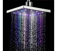 Cabezal de Ducha LED Que Cambia de Color, Brillo de Agua, Forma Cuadrada, Lluvia, baño, Hotel, baño, Accesorio romántico