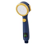 Cabezal de Ducha Pantalla de Temperatura Cabezal de Ducha de Mano No Requiere Carga Baño Ahorro de Agua a Alta presión 4 Modos Cabezal de Ducha (Color: Auburn) (Amarillo)