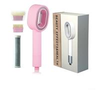 Cabezal de ducha, paquete de 3 cabezales de ducha de alta presión ABS con filtro de carbón integrado para eliminación de cal, flujo de agua mejorado para renovación del baño del hogar (rosa)