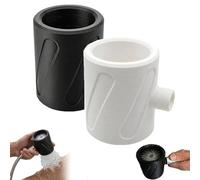 Cabezal de ducha para hombres mejorado, cabezal de ducha para hombres de alta presión, masajeador universal de mano con calefacción para baño, orificio grueso antiobstrucción (2pcs-All)