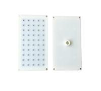 Cabezal de ducha rectangular de 20,5 x 10,8 cm, boquilla de pulverización superior de 5 x 10 agujeros para flujo de agua de alta presión, accesorios de ducha para renovación del baño del hogar