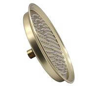Cabezal de ducha tipo lluvia de metal sólido 304 de acero inoxidable perfecto para reemplazo, cabezal de ducha tradicional grande fijo de 9 pulgadas, dorado cepillado GETSHOWERSET