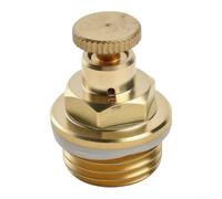 Cabezal de escape de radiador de latón Tapa de ventilación de aire de 1 | Latón de alta resistencia, resistente al desgaste, deformación para prueba, tamaño de 2,5 cm, uso de calefacción por suelo