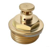 Cabezal de escape de radiador de latón Tapa de ventilación de aire de 1 | Latón de alta resistencia, resistente al desgaste, deformación para prueba, tamaño de 2,5 cm, uso de calefacción por suelo