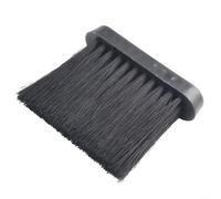 Cabezal de escoba de repuesto para chimenea con mango de plástico y cerdas de sisal para limpieza profunda del hogar y eliminación de cenizas en estufas de leña, color negro, tamaño pequeño (L)