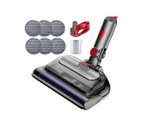 Cabezal de fregona eléctrica con luces LED y depósito de agua, compatible con Dyson V7/V8/V10/V11/V15, accesorio de aspiradora for limpieza multisuperficie.