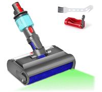 Cabezal de fregona eléctrica para suelos duros, limpieza en seco y húmedo con luz verde, compatible con Dyson V7 V8 V10 V11 V15, limpia
