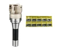 Cabezal de fresado de cara de hombro BAP400R, herramientas de corte de fresado CNC, inserto de carburo 1604 FMB22, portaherramientas MT2 MT3 4 C12 16 20 R8(R8-FMB22 M12 400R LF)